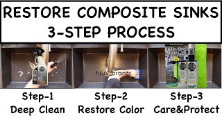 Restoring Granite Sinks Clean Enhance Color Seal Restore Repair Deep Dive [upl. by Byrne]