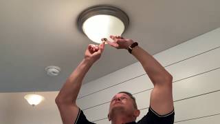 How to change the light bulb in a flush mount fixture [upl. by Anolahs385]