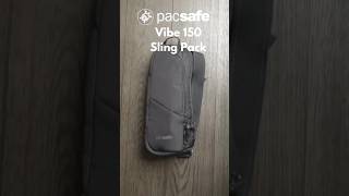 Travel Safe with PacSafe Vibe 150 Sling Crossbody EDC bag shorts travel edc [upl. by Nanji]