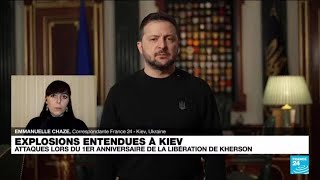 Guerre en Ukraine  première attaque sur Kiev depuis septembre • FRANCE 24 [upl. by Phenice758]