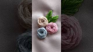 Heres a quick guide to creating your own embroidered flowers fyp embroidery tutorial how short [upl. by Lletnom123]