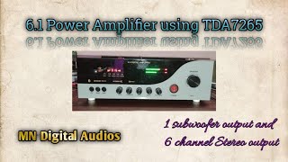 61 Power Amplifier using TDA7265  Super clarity audio [upl. by Attennyl]