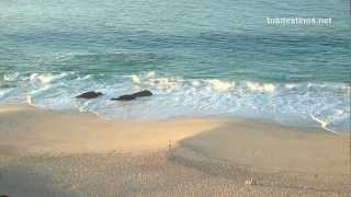 Sonido del mar relajante HD Imágenes de las olas en la playa Sound of the sea Waves Relax vistas [upl. by Johnson]