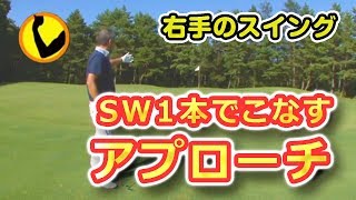 ＳＷでのアプローチ ランニングアプローチ、ロブショットの打ち方 [upl. by Rockie]