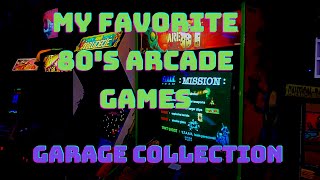 My favorite 80s arcade games of all time  Garage Arcade Collection Ambiance Video [upl. by Slein]