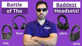 Battle of The BADDEST Noise Cancelling Headset Jabra vs Bose vs Poly vs EPOS [upl. by Emmanuel]