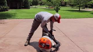 STIHL BR 600 backpack blower review [upl. by Eelrebma]