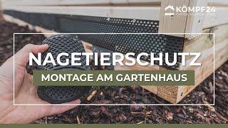 Montage NagetierSchutzgitter  Keine ungebetenen GÃ¤ste im Gartenhaus [upl. by Salis255]