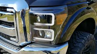 20112016 F250F350 xtune led headlights [upl. by Yesnikcm850]