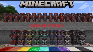 Minecraft Armor Trim Combinations 120 [upl. by Ahders410]