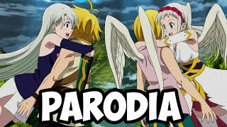 ★LOS NANATSU CAPITALES conocen al SUCIO MELIODAS★  PARODIA [upl. by Craner478]