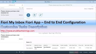 My Inbox Fiori App  Workflow items in Fiori  BADI Implementation My Inbox  Fiori Approval [upl. by Hardden]