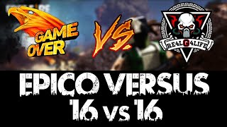 ¡ÉPICO VERSUS 16 VS 16 GAME OVER VS RE4LG4LIFE FreeFire [upl. by Yrruc]