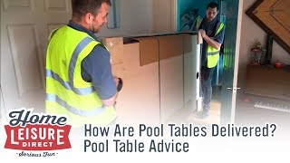 How Are Pool Tables Delivered  Pool Table Advice [upl. by Zantos228]