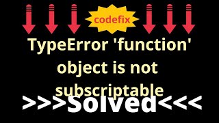 quotFixing TypeError function Error  Python Debuggingquot [upl. by Keiryt]