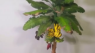 Como hacer PLANTA DE BANANOS platanos en FOAMI [upl. by Ratha716]