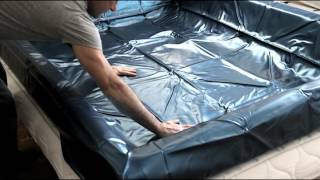 High amp Dry Waterbeds  How to fit a Waterbed Heater and Safety Liner [upl. by Dnaltroc]