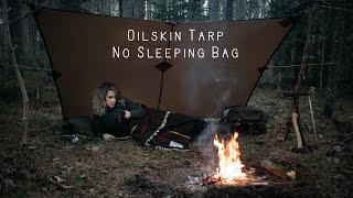 Sleeping Alone Under an Oilskin Tarp [upl. by Kamillah]