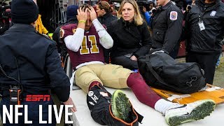 Alex Smiths career in question after contracting infection from surgery on broken leg l NFL Live [upl. by Tsui]