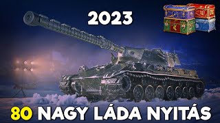 80 Nagy Láda Nyitás  Holiday Ops 2023  World of Tanks [upl. by Anilemrac]