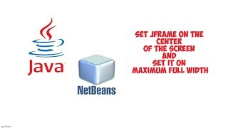 How to set JFrame on the center of the screen and how to set it on maximum full width [upl. by Christyna]
