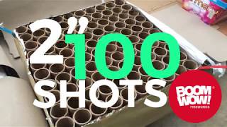 FIRING 2 inch 100 Shot Firework Cake [upl. by Amerd]