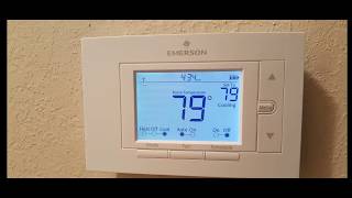 How To Reconnect The Emerson Sensi Smart Thermostat To Your WiFi Router After Losing Wifi Signal [upl. by Adnam]