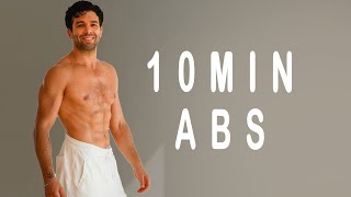 10 MIN ABS WORKOUT  At Home Sixpack Ab Routine  No Equipment [upl. by Mickie494]