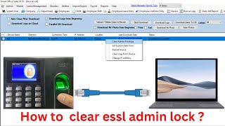 How to clear essl admin password  essl admin password reset  Part 2 [upl. by Mehs]