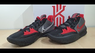 Nike Kyrie Low 4 Bred Colourway [upl. by Anirdnajela62]