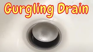 Lets Fix a Gurgling Drain w Hot Water Baking Soda and Vinegar  Basic Life Skills [upl. by Annaynek]