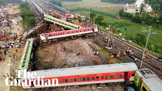 Rescue teams search for survivors after deadly train crash in India [upl. by Kironde]