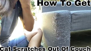 How To Get Cat Scratches Out Of A Couch [upl. by Atnicaj493]