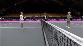 Clara Tauson vs Viktorija Golubic  2021 Lyon Final  WTA Match Highlights [upl. by Irrol]