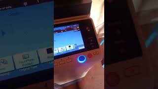 how to operate konica minolta bizhub c287 [upl. by Enilauqcaj]