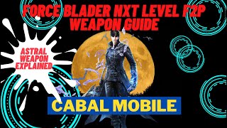 Cabal mobile Force Blader F2P  STR type Build Gears Showcase [upl. by Akeryt439]