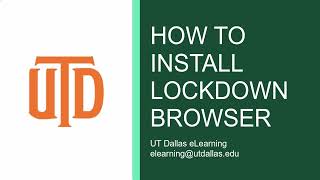 How to Install Lockdown Browser [upl. by Kotta637]