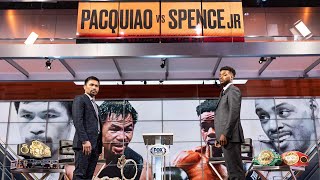 Manny Pacquiao vs Errol Spence Jr  Kick Press Conference [upl. by Haseefan152]