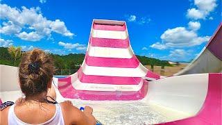 Water Slides at Bangi Wonderland Water Park in Malaysia [upl. by Hayashi]