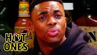 Vince Staples Delivers Hot Takes While Eating Spicy Wings  Hot Ones [upl. by Eahsel]