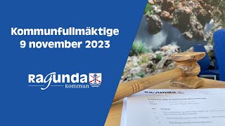 LIVE  Kommunfullmäktige Ragunda kommun 9 november [upl. by Eelarac]