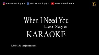 When I Need You  Leo Sayer Karaoke BikusTV [upl. by Annala]