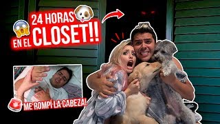 24 HORAS ENCERRADOS en CLOSET con CACHITO Y PRINCESA 🐶 Final Traumático😱 [upl. by Imac]