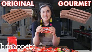 Pastry Chef Attempts To Make Gourmet Kit Kats  Gourmet Makes  Bon Appétit [upl. by Gine]