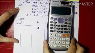 Bisection method by using CASIO fx99IES PLUS Calculator Algebraic Equation in UrduHindi [upl. by Tryck]