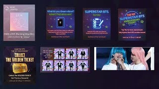 The 1st Anniversary SUPERSTAR BTS Event and Golden Ticket Event SBTS [upl. by Shanon]