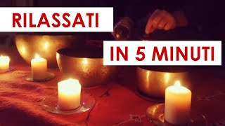 RILASSATI IN 5 MINUTI  Campane Tibetane  432 HZ  Iuri Ricci [upl. by Alinoel]