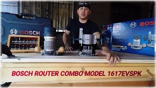 BOSCH 225 HP ROUTER COMBO 1617EVSPK REVIEW AND TEST RUN [upl. by Stephenson]