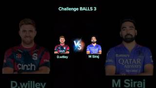 David Willey vs Mohammed Siraj bowling challenge BALLS 3 [upl. by Aileme]