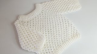 ABRIGO O SUETER A CROCHET PASO A PASO  BASICOS DEL TEJIDO  PUNTO FANTASÍA  TEJE FÁCIL Y RAPIDO [upl. by Akkin]